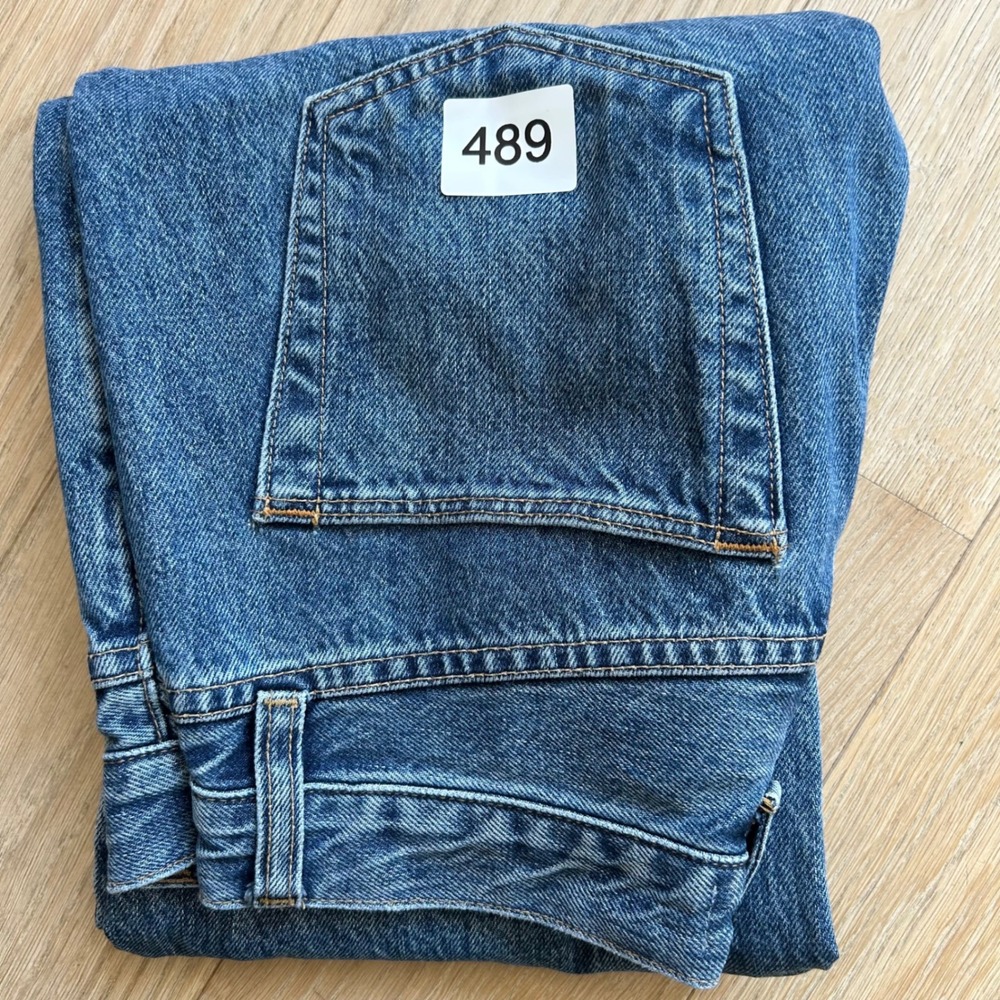 SLVRLAKE London Jeans 28 Born to Run High Rise Straight Leg Premium Denim USA - Picture 10 of 14